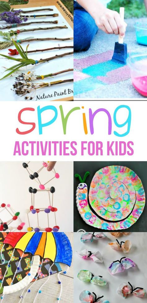 Kids will be ready to spend more energy as the spring weather will get better. Have you planned some spring activities for kids to welcome the brighter season? They will surely need some fun things to do outdoors. via @sightsoundread Paper Activities, Spring Activities For Kids, Kindergarten Classrooms, Spring Books, Spring Preschool, Spring Fun, Spring Crafts For Kids, Crafty Kids, Spring Theme