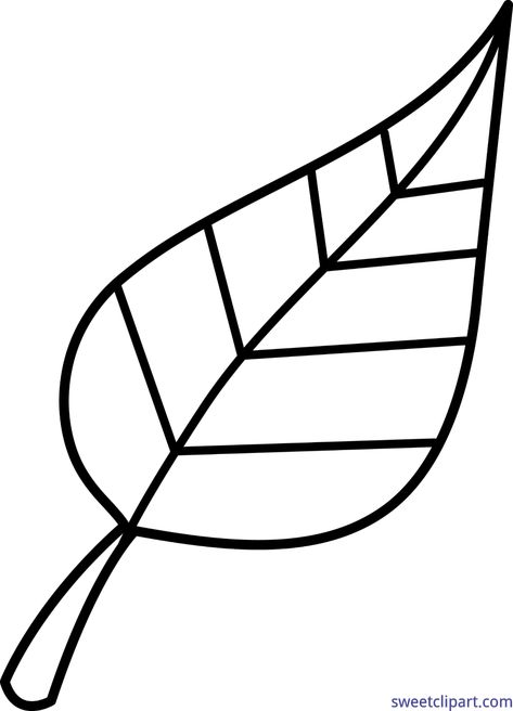 Sweet Clip Art - Cute Free Clip Art and Coloring Pages Leaf Clip Art, Line Art Images, Easy Drawing Steps, Outline Images, Leaf Outline, Black And White Leaves, Clip Art Library, Leaf Clipart, Leaf Images