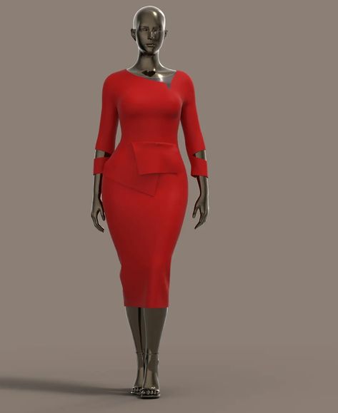 Made and rendered in clo3d Office Gown, English Wears, Corporate Wears, Corporate Dresses, Choir Uniforms, Adult Dresses, Corporate Gowns, Lady Lawyer, Hot Pink Fashion