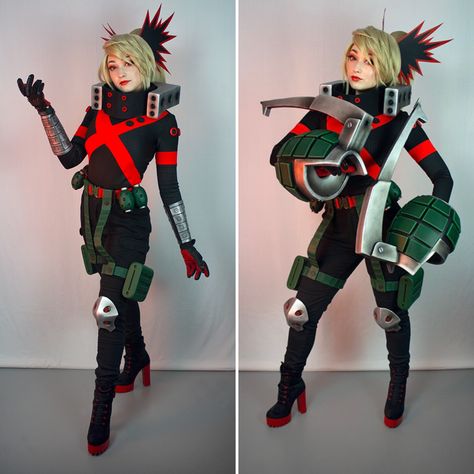 #bakugou #bakugoukatsuki #myheroacademia #bokunoheroacademia #genderbend #cosplay #cosplayprops #anime #weeb #manga #otaku Female Bakugo Cosplay, Female Bakugou Cosplay, Bakugou Outfit Inspiration, Bakugo Cosplay Female, Bakugo Genderbend, Bakugou Outfit, Bakugo Costume, Katsuki Bakugou Cosplay, Mha Nails