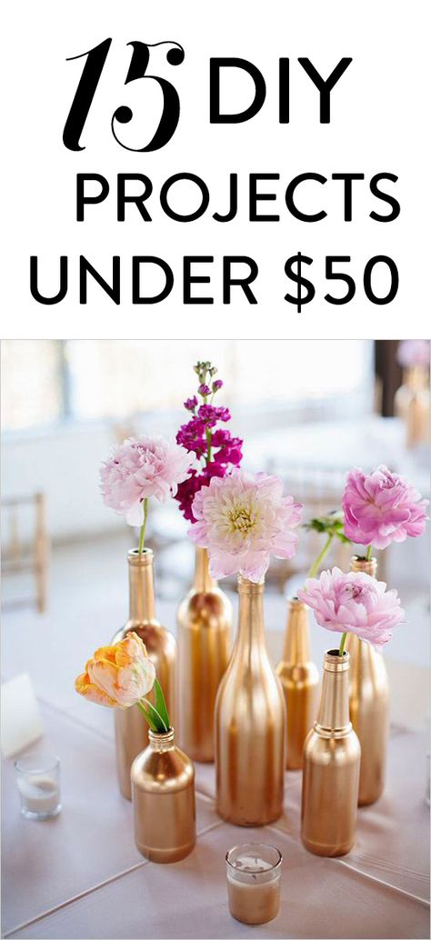 15 Popular wedding DIY projects all under $50. Wedding Diy Projects, Dollar Tree Wedding, Wedding Hacks, Graduation Party Centerpieces, Popular Diy, Store Hacks, Pink And Gold Wedding, Do It Yourself Crafts, Wedding Diy