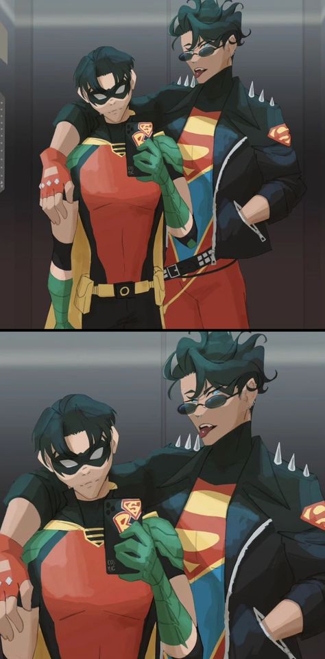 Connor X Tim Drake, Conner Kent And Tim Drake, Connor X Tim, Conner Kent X Tim Drake, Tim X Connor, Tim Drake X Conner Kent Fanart, Superboy X Robin, Conner Kent, Super Boy