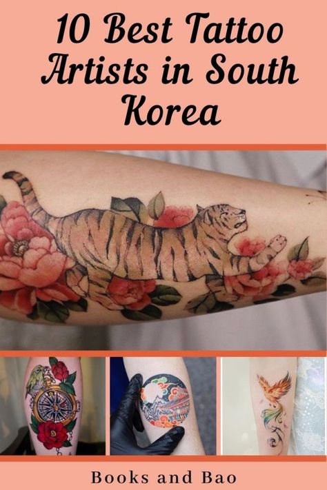 Discover some of the most talented artists in South Korea, from Seoul to Busan. Whether you love fine line tattoos, neo trad, floral, big or small tattoos there's an artist in South Korea for you. #tattoodesign #tattooart #tattooideas Korean Watercolor, Watercolor Tattoo Artists, Korea Tattoo, Korean Tattoo Artist, Bookish Tattoos, History Tattoos, Korean Tattoos, Flag Tattoo, Back Of Shoulder Tattoo