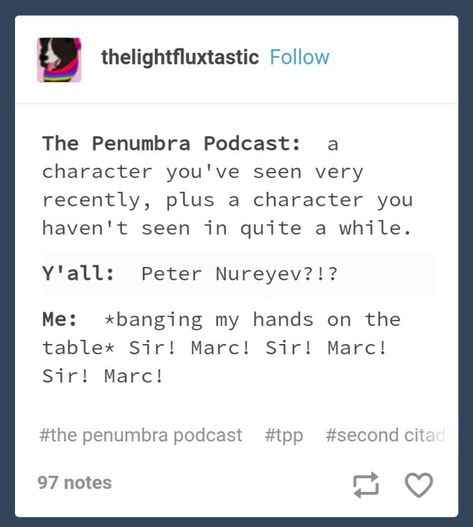 Sir Marc and Sir Talfryn are my favourite things about Second Citadel 😂 Penumbra Podcast Second Citadel, Second Citadel, Juno Steel, Penumbra Podcast, The Bright Sessions, Audio Drama, Night Vale, Bad Life, My Favourite Things