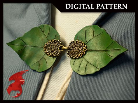 This is a DIGITAL pattern for a Leather Druid Leafpack. ** THIS IS NOT A PHYSICAL ITEM ** Bring a touch of cottagecore to your life with these leafy decorations! The pattern includes several different types of leaves in mirrored pairs so they can be made into charming cloak clasps, hair accessories, wreaths, accents for your other leather goods, and more! **pattern is leaf designs ONLY, see tutorial for links and instructions to make clasps Included: - 2 types of oak leaves - Ginko leaves - Hemp leaves - Blackberry leaves - Mulberry leaves - Squash leaves - Sage leaves Tutorial video: https://youtu.be/ZbIY41bItZw Druid Accessories, Leaf Armor, Squash Leaves, Different Types Of Leaves, Fae Costume, Leaves Tutorial, Blackberry Leaves, Leaf Belt, Types Of Leaves