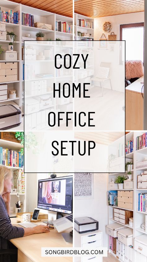 Cozy home office small space. Transform a spare room into a cozy home office. Optimize your work from home set up with these cozy home office ideas for a small space. A small home office can still have a cozy desk with lots of office organizing potential. I love these cozy office ideas for women. What a great way to turn a tiny bedroom into a working space with these small office ideas home. Small Office With Futon, Office With Futon And Desk, Home Office Set Up Ideas, Office Set Up Ideas, Dual Office Ideas Home, Cozy Office Ideas, Small Office Ideas Home, Small Home Office Ideas For Women, Cozy Home Office Ideas