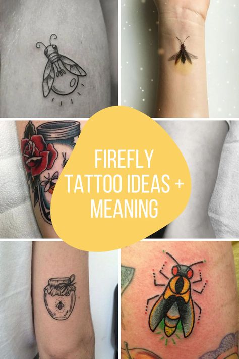 47 Firefly Tattoo Ideas + Meaning - TattooGlee Lighten Bug Tattoo, Glow Bug Tattoo, Firefly Tattoo Meaning, Fire Fly Tattoo Small, Cute Firefly Tattoo, Firefly Tattoo Design, Firefly Tattoo Simple, Lighting Bug Tattoo, Small Bug Tattoo