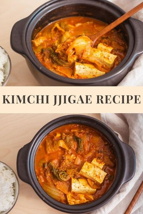 Kimchi Jjigae by Chef Baek Jong Won | chopsticks and flour Kimchi Jigae Recipe Pork, Kimchee Jigae Recipe, Kimchi Chigae Recipe, Kimchee Soup, Kimchi Jigae Recipe, Kimchi Jjigae Recipe, Kimchi Soup Recipe, Firm Tofu Recipes, Jjigae Recipe