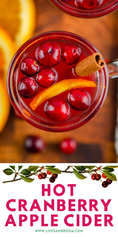 Cranberry Cider Punch, Cranberry Cider Recipe, Hot Cider Recipes, Thanksgiving Cider, Cider Drink Recipes, Cranberry Apple Cider, Hot Apple Cider Recipe, Christmas Cider, Apple Cider Punch