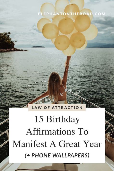 Birthday Thoughts For Self, Birthday Affirmations, Wallpapers Affirmations, Birthday Quotes Inspirational, Dream Life Goals, Birthday Quotes For Me, 15 Birthday, Birthday Goals, Birthday Traditions