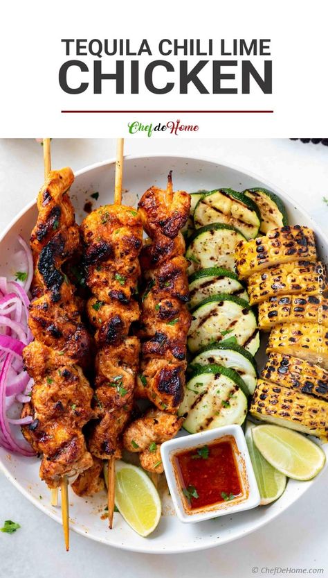 Tequila Lime Chicken Recipe, Chili Lime Marinade, Tequila Chicken, Lime Marinade For Chicken, Mexican Tequila, Tequila Lime Chicken, Lime Chicken Recipes, Chili Lime Chicken, Garlic Marinade