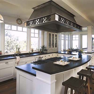 Kitchen Island Design Ideas - This Old House Island Measurements, Elegant Kitchen Island, Kitchen Island With Cooktop, Island With Stove, Kitchen Island With Stove, Island Cooktop, Kitchen Island With Sink, Kitchen Vent, Small Kitchen Island