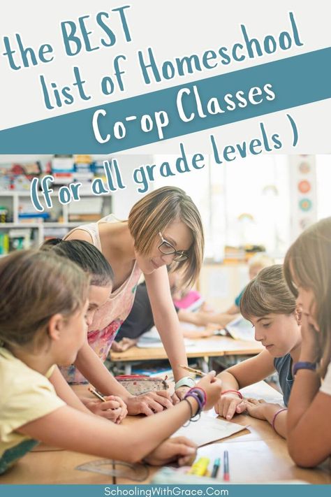 Find the Best homeschool Co-op classes for your teaching needs. Elementary, middle school and high school co-op class ideas. High School Homeschool Co Op Ideas, Homeschool Coop Class Ideas High School, Co Op Classes Ideas Elementary, Middle School Co Op Class Ideas, Homeschool Co Op Ideas Activities, High School Co-op Class Ideas, Homeschool Coop Class Ideas Elementary, Homeschool Coop Ideas, Homeschool Co Op Ideas