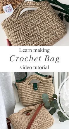 Easy Crochet Bag You Should Make - CrochetBeja Easy Crochet Bag, Tote Crochet, Free Crochet Bag, Confection Au Crochet, Crochet Bag Tutorials, Crochet Bag Pattern Free, Bag Pattern Free, Crochet Market Bag, Crochet Basket Pattern