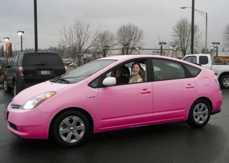 <3 pink prius Pink Prius, Car Deco, Pink Car, Pretty Cars, Girl Cakes, Cute Cars, Cars, Vehicles, Van