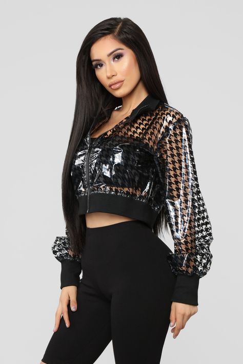 Plastic Clothing, Fashion Nova Jackets, Pvc Jacket, Vinyl Clothing, Janet Guzman, Fashion Nova Outfits, Sports Style, Fashion Nova Models, Classy Fashion