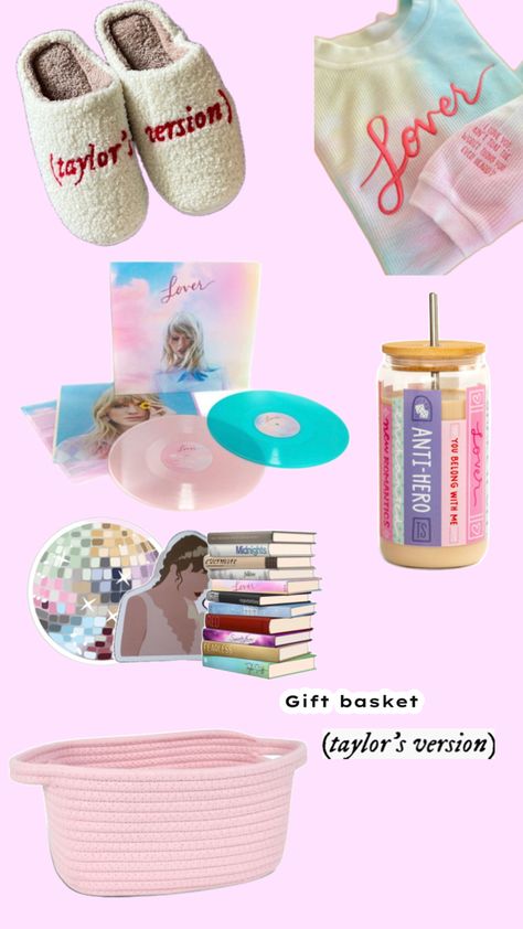 Taylor swift| Gift basket inspo You Belong With Me, New Romantics, Gift Basket, Gift Baskets, Taylor Swift, Swift, Red, Gifts