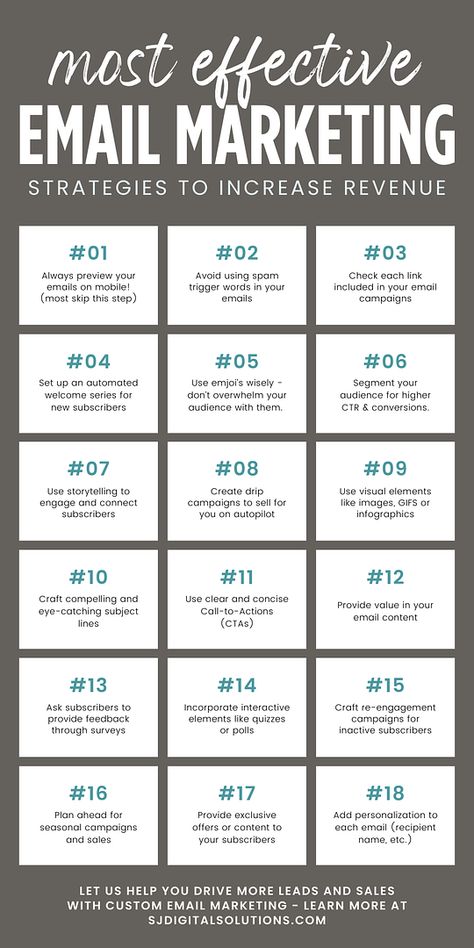 SJ Digital Solutions specializes in optimizing lead generation for brands using powerful digital strategies including an effective email marketing strategy. Dive deep into our custom email marketing services that have assisted over 150 brands in the last 5 years. Explore innovative email campaigns, strategy tips, and much more. Get the best email marketing, marketing plan, business email, SEO marketing, and inbound marketing ideas at sjdigitalsolutions.com! Email Marketing Tips, Email Marketing Ideas, Email Copywriting, Creative Marketing Ideas, Business Marketing Ideas, Email Marketing Business, Pinterest Affiliate, Marketing Hacks, Digital Communication
