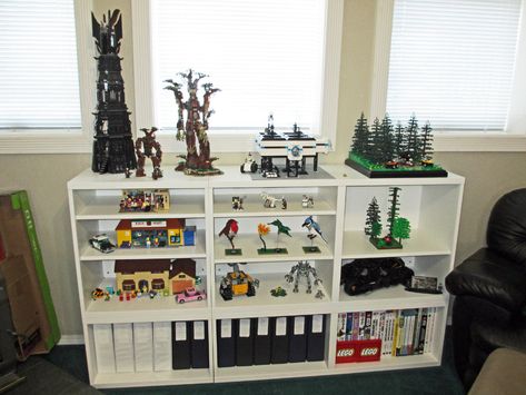 Lego Room Detail 12 - MOCs/other | Display area - Ikea Besta… | Flickr Ewok Village, Small Landscaping, Types Of Trees, Lego Books, Display Area, Lego Store, Ikea Besta, Lego Room, Cabinet Space