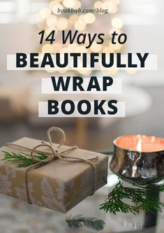 In need of gift wrapping inspiration? Here are 14 clever and beautiful ways to wrap our favorite presents — books! Books As Gifts How To Wrap, How To Present Books As A Gift, Gifting A Book Ideas, Writing On Gift Wrap, How To Gift Wrap A Cookbook, Gift Wrapping Books Creative, How To Wrap Books With Paper, A Year Of Books Gift, Fancy Way To Wrap A Book