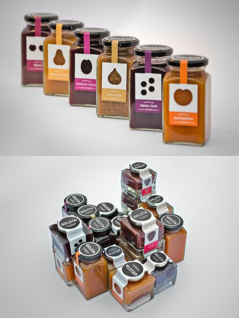 Creative Package Designs For Bottles & Jars You Have To See Jar Packaging Design, Business Packaging Ideas, Jam Packaging, Spices Packaging, Tea Packaging Design, Honey Packaging, Juice Branding, Fruit Packaging, Packaging Design Trends