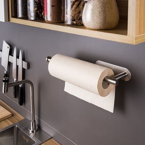 yigii kitchen roll Paper Towel Holder Ideas, Bathroom Paper Towel Holder, Replacing Countertops, Kitchen Roll Holder, Kitchen Paper Towel, Towel Rod, Kitchen Paper, Towel Rack Bathroom, Kitchen Roll