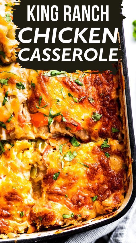 Shredded Chicken Casserole, Chicken Casserole Recipes Healthy, King Ranch Chicken Casserole, King Ranch Chicken, Texas Caviar, Can Chicken Recipes, Ranch Chicken Recipes, Ranch Chicken Casserole, Canned Soup