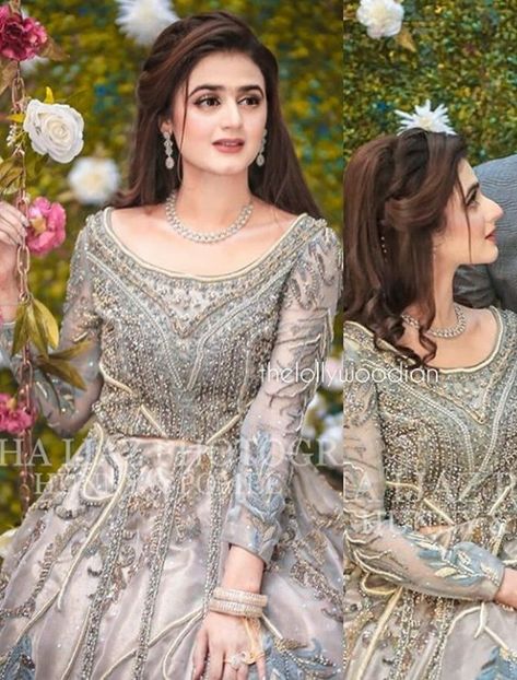 Best Hairstyle On Lehenga, Hairstyles On Gharara, Hairstyles For Lehenga Indian Weddings, Shadi Preparation, Pakistani Bride Hairstyle, Gown Hairstyle, Bridal Hairdos, Reception Hairstyle, Pakistani Wedding Hairstyles