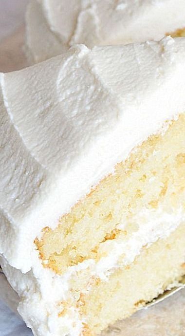 Buttermilk Vanilla Cake, Cake Recipe From Scratch, A Slice Of Cake, Buttermilk Cake, Slice Of Cake, Vanilla Buttercream Frosting, Low Carb Dessert, Cake Recipes From Scratch, Vanilla Cake Recipe