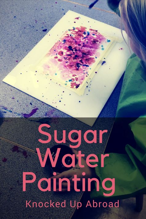 Sugar Painting, Preschool Painting, Montessori Art, Messy Art, Watercolor Designs, Kids Watercolor, Art Curriculum, Art Activities For Kids, Toddler Art