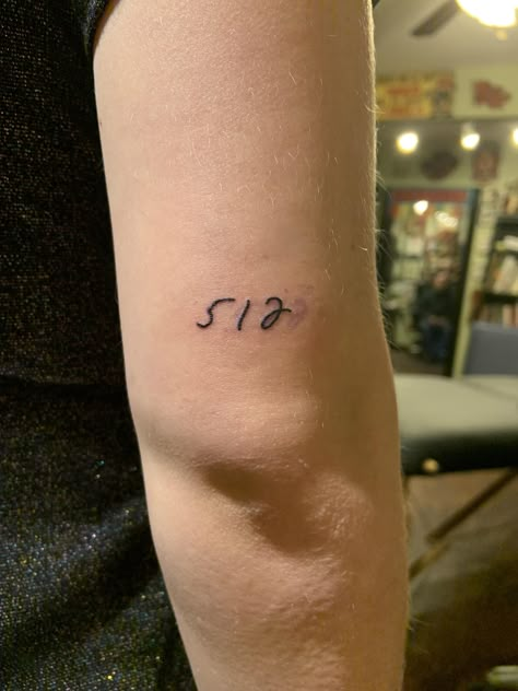 Finally went ahead and got the tattoo Ive been thinking about for awhile happy with the results! Its the area code I grew up in with my late fathers handwriting. #tattoos #tattoo #beauty Area Code Tattoo Small, Area Code Tattoo Ideas, Zip Code Tattoo, Area Code Tattoos, Area Code Tattoo, Handwriting Tattoo, Code Tattoo, Handwriting Tattoos, Go Tattoo