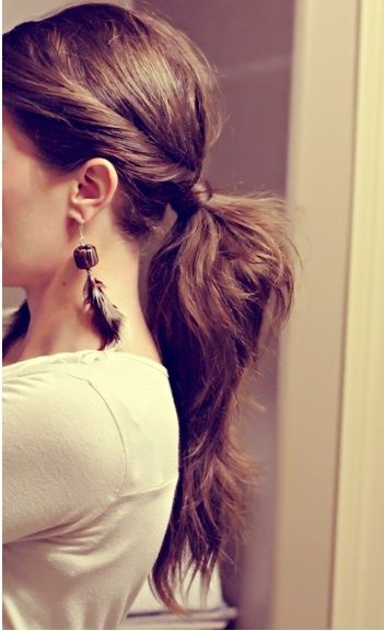 Pony Tail...for my girls Cute Ponytails, Twist Ponytail, Fishtail Braid, Hair And Beauty, Jack White, Spring Hairstyles, Long Hairstyles, Good Hair Day, Hair Envy