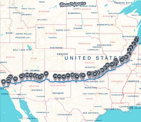 Screen Shot 2016-03-11 at 12.39.10 PM Route 66 Trip, Usa Places, Rv Trips, Route 66 Road Trip, Road Trip Map, Ultimate Road Trip, Rv Trip, Arizona Road Trip, Rv Road Trip