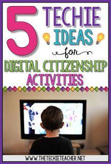 5 Techie Ideas for Digital Citizenship Activities: Great ideas for Digital Learning Day! Digital Literacy Activities, Citizenship Activities, Digital Citizenship Lessons, Computer Lab Lessons, Tech Websites, Techie Teacher, Digital Citizen, Technology Lessons, Teaching Technology