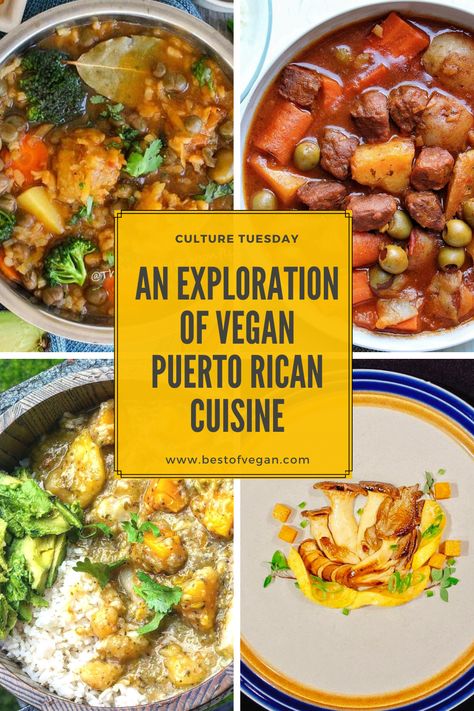 Caribbean Vegan, Puerto Rican Cuisine, Puerto Rican Food, Rican Food, Vegan Meal Plans, Veggie Meals, Signature Dishes, Vegan Cooking, Vegan Lunch