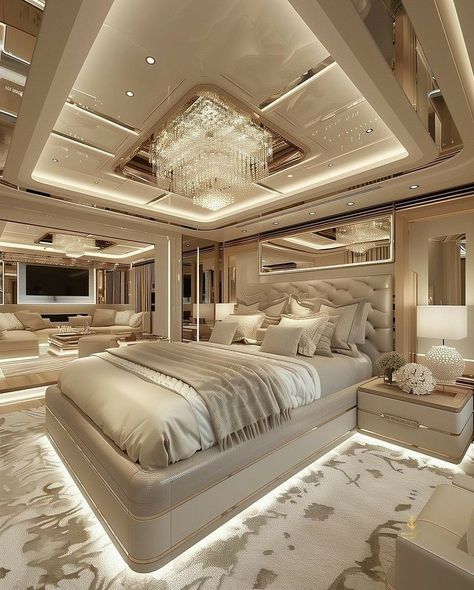 Mansion Interior Bedroom, Dream Bedroom Luxury, Luxury Mansions Interior, Dream Bedroom Inspiration, Luxury Room Bedroom, Modern Luxury Bedroom, Luxury Bedroom Design, Luxury House Interior Design, Luxurious Bedroom