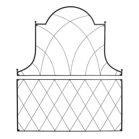 Minuteman International Achla Designs Traditional Somerset Decorative Garden Trellis of 2, 53 -in Tall, Black Powder Coat Finish in the Garden Trellises department at Lowes.com Wall Mounted Trellis, Decorative Trellis, English Garden Style, Vines Flowers, Iron Trellis, Metal Trellis, Climbing Hydrangea, Vertical Garden Wall, Classic Cottage