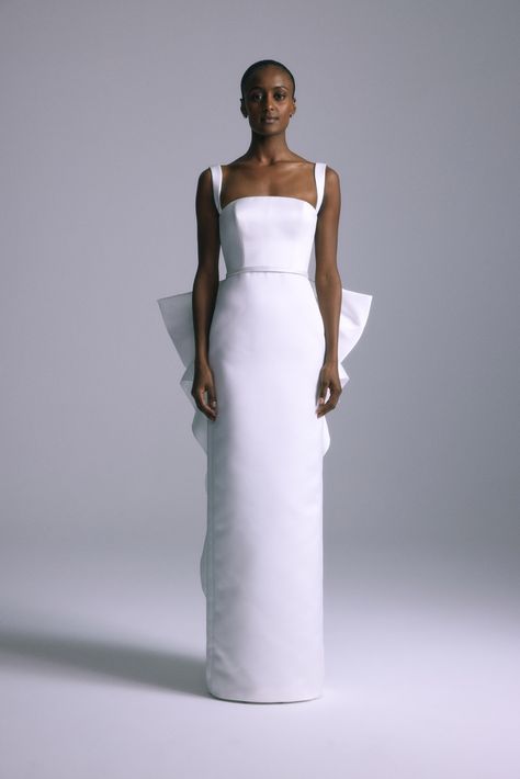 Amsale Bridal Spring 2025 Collection Amsale Wedding Dress, Amsale Bridal, Sheath Bridal Gown, Silk Chiffon Scarves, Drape Gowns, Flare Gown, Duchess Satin, Embroidered Bodice, Column Gown