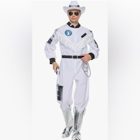 Spooky Men's Space Cowboy Costume Adult Astronaut Cosplay Jumpsuit Xl New Product Details About This Item Fabric Type Polyester Care Instructions Hand Wash Only About This Item * Durable Materialmade Of 100% Polyester Synthetic Material, Breathable And Move Relaxly * Easy To Put On & Offthe Space Cowboy Costume Features A Zipper Front Closure, Which Makes Suiting Up For Your Next Mission As Easy As Can Be * The Unique Lookour Spaceman Jumpsuit Has Pockets On Leg For Storing Your Explorer Gear, A Cowboy Costume For Men, Space Cowboy Costume, Cowboy Halloween Costume, Cowboy Halloween, Astronaut Costume, Adult Fancy Dress, Alien Costume, Cowboy Costume, Space Cowboy