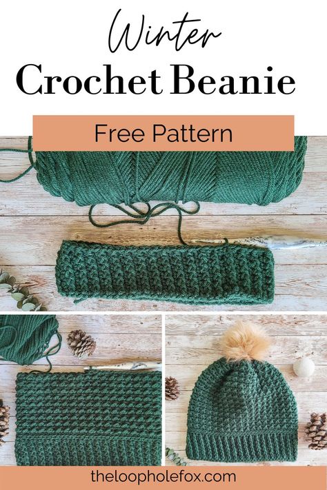 Crochet Hats Free Pattern Ladies, Crocheting Tutorial, Beanie Pattern Free, Easy Crochet Hat Patterns, Crochet Beanie Pattern Free, Crochet Adult Hat, Easy Crochet Hat, Crochet Winter Hats, Winter Crochet