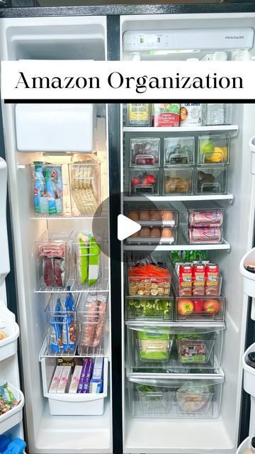 Lg Side By Side Fridge Organization, Vegan Fridge Organization, Double Door Fridge Organization Ideas, Narrow Fridge Organization, Side By Side Fridge Organization Ideas, Fridge Organization Side By Side, Side By Side Refrigerator Organization, Double Door Fridge Organization, Samsung Fridge Organization