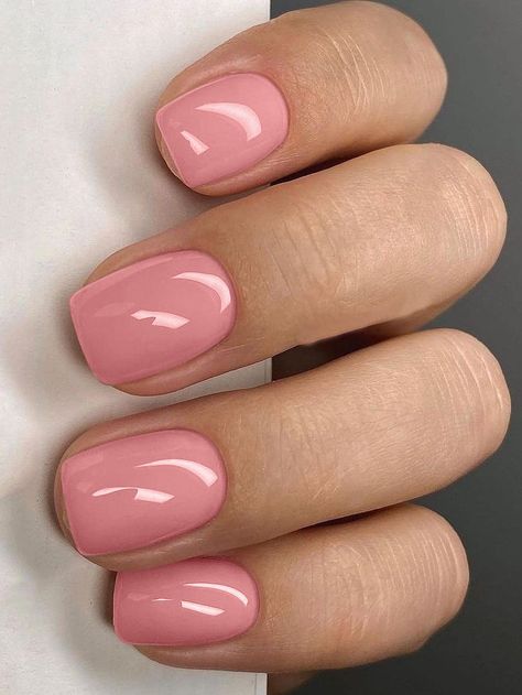 Pink  Collar    Bare Nails Embellished   Beauty Tools Coral Pink Nails, Pale Nails, Pink Wedding Nails, Sophisticated Manicure, Nail Shapes Square, Natural Gel Nails, Nail Problems, Hard Gel Nails, Image Nails