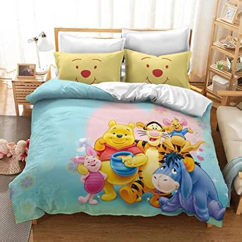 Amazon.ca: pooh bear Winnie The Pooh Pattern, Cartoon Winnie The Pooh, Bedding Pattern, Patterned Bedding, Perfect Bedding, Kids Bedding Sets, Duvet Bedding Sets, Pooh Bear, Boy's Bedroom