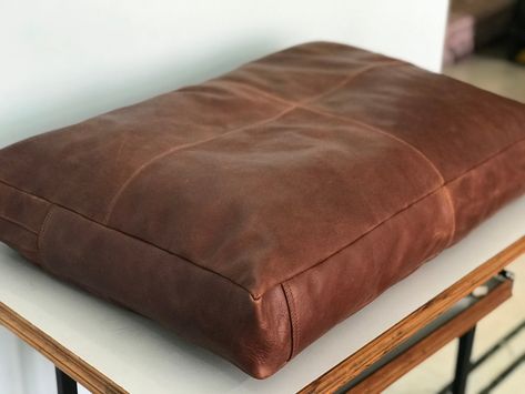 Leather Chair Cushions, Leather Dog Bed, Leather Seat Cushion, Headboard Cushion, Bench Cushion Cover, Sitting Cushion, Leather Cushions, Cushion Floor, Floor Sitting