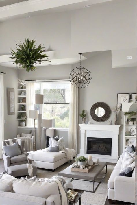 Discover how to bring harmony to your home with Agreeable Gray (SW 7029)! Explore daily interior designer routines and decor ideas for 2024. #Ad #homedecor #homedesign #wallpaints2024 #Painthome #interiorarchitecture Wall Colors Green Living Room Colors Bright Living Room Colors Apartment Renovation Living room Remodeling Modern Paint Colors 2024 Drift Of Mist Living Room, Gray Paint Colors For Living Room, Gray Living Room Walls, Living Room Gray Walls, Agreeable Gray Living Room, Colorful Living Room Bright, Grey Rooms, Renovation Living Room, Greige Living Room