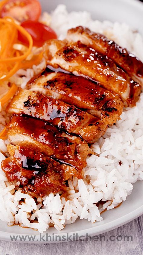 Teriyaki Chicken Pan Fried Teriyaki Chicken, Teriyaki Chicken Japanese Style, Teriyaki Fried Chicken, Terikayi Chicken Recipe, Chicken Japanese Recipes, Teryokie Chicken, Teriyaki Chicken Breast Recipes, Teryikie Chicken, Hawaiian Catering