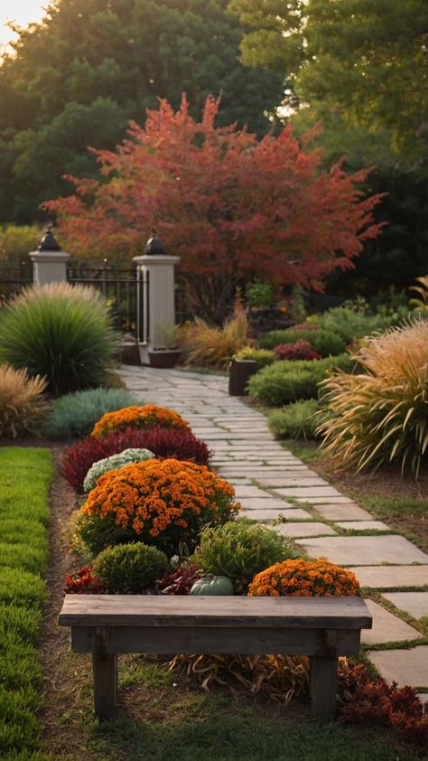 Discover the best fall garden ideas for a stunning vegetable garden party or wedding aesthetic Zone 7 and Zone 6 planting ideas as well as vegetable zones 9 and 6 will level up your design in Zone 6 Zone 6 Planting, Fall Garden Ideas, Creative Garden Ideas, Tropical Backyard Landscaping, Magical Autumn, Ornamental Kale, Tropical Backyard, Zone 7, Planting Ideas