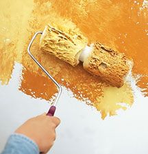 Mottling With a Two-Part Roller - perfect for that Moroccan stone wall feel Decorative Paint Finishes, Paint A Wall, Art Walls, Wall Painting Techniques, Faux Painting, Paint Effects, Faux Finish, Wall Finishes, Paint Roller