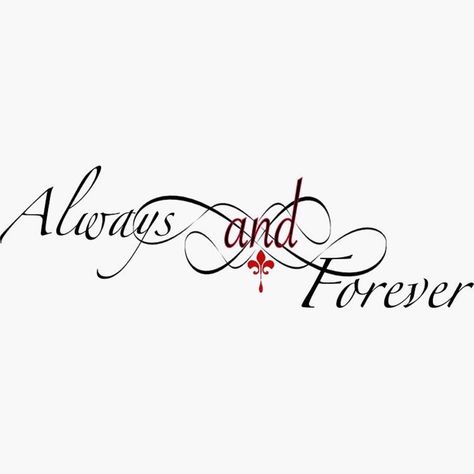 always and forever the originals Forever Family Tattoo, Always And Forever The Originals, Tattoo Writing Styles, Always Tattoo, Beauty And The Beast Tattoo, Avengers Tattoo, Forever Tattoo, Small Chest Tattoos, Bestie Tattoo