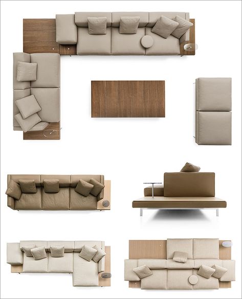 B&B Italia have introduced their new upholstered Dock sofa system, that's been designed by Piero Lissoni. #Couch #Seating #ModernCouch #ModernFurniture Latest Sofa Designs, Interior Architecture Drawing, Interior Design Plan, Piero Lissoni, Interior Design Presentation, Corner Sofa Set, Living Room Sofa Design, Wooden Sofa, Furniture Layout